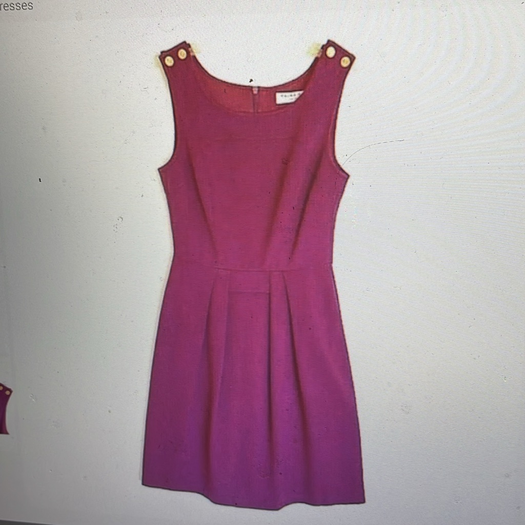 Trina Turk Sleeveless Fit And Flare Purple Dress